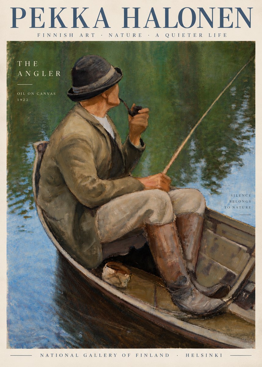 Pekka Halonen The Angler No5 - Póster