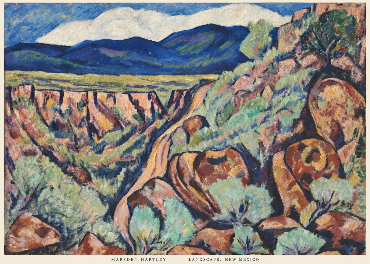 Marsden Hartley Landscape, New Mexico No6 - Póster