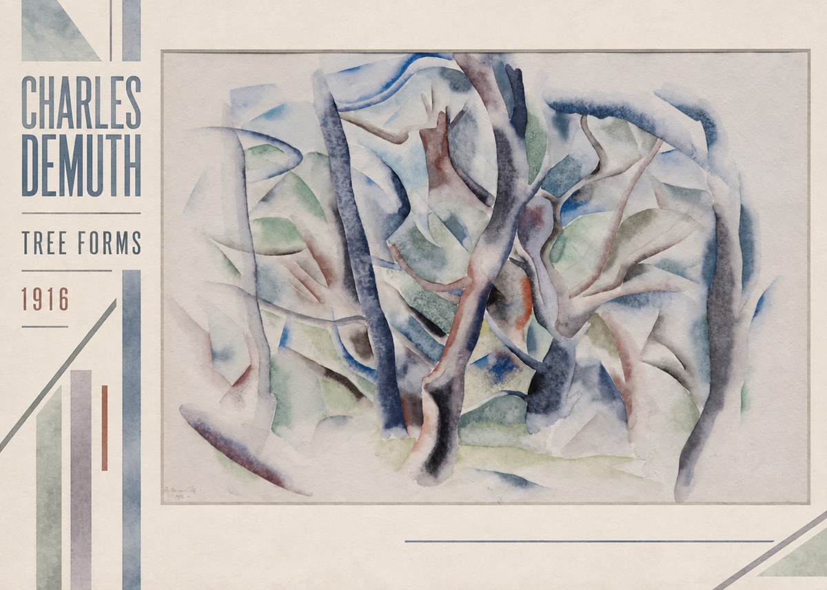 Charles Demuth Tree Forms No2 - Póster