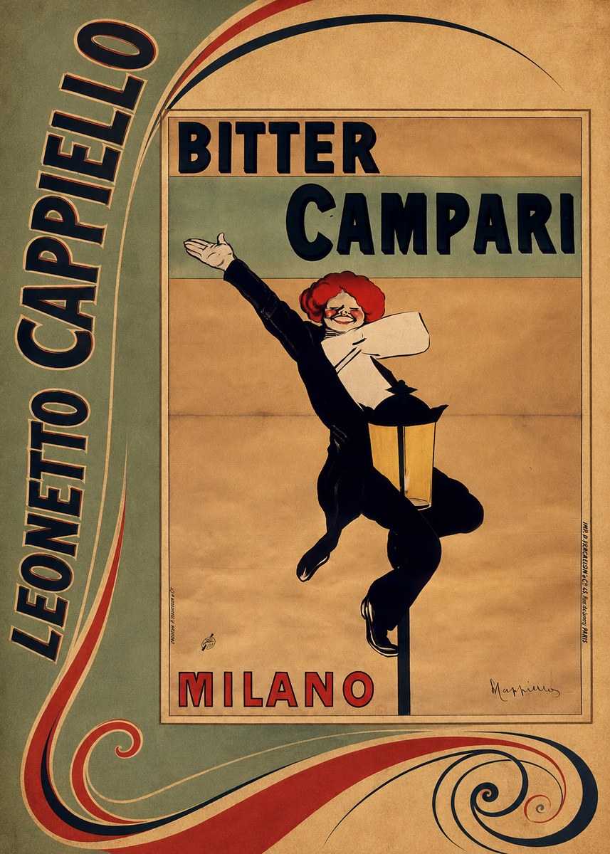 Leonetto Cappiello Bitter Campari II No2 - Póster