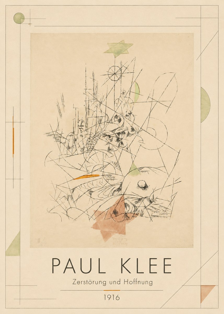 Paul Klee Zerstörung Und Hoffnung II No1 - Póster
