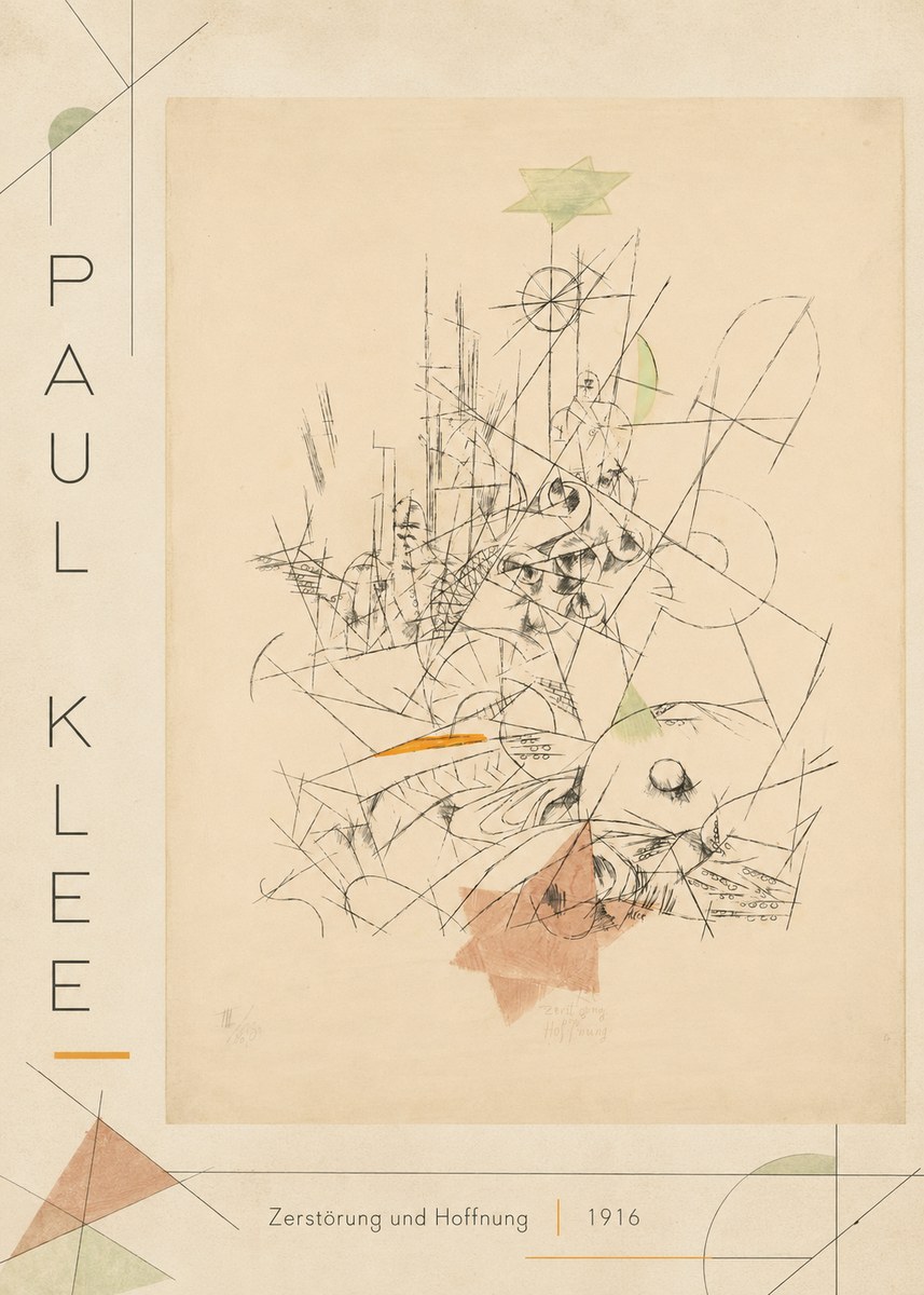 Paul Klee Zerstörung Und Hoffnung II No2 - Póster