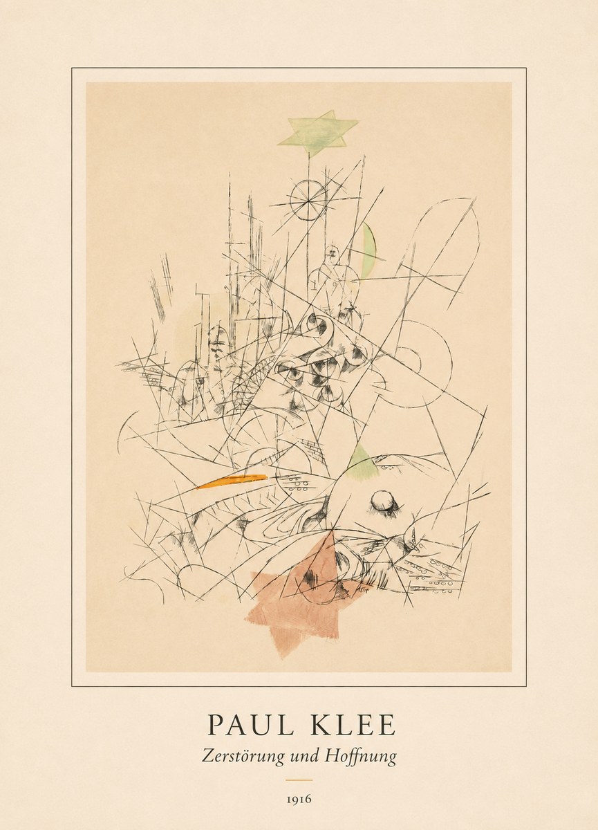 Paul Klee Zerstörung Und Hoffnung II No4 - Póster
