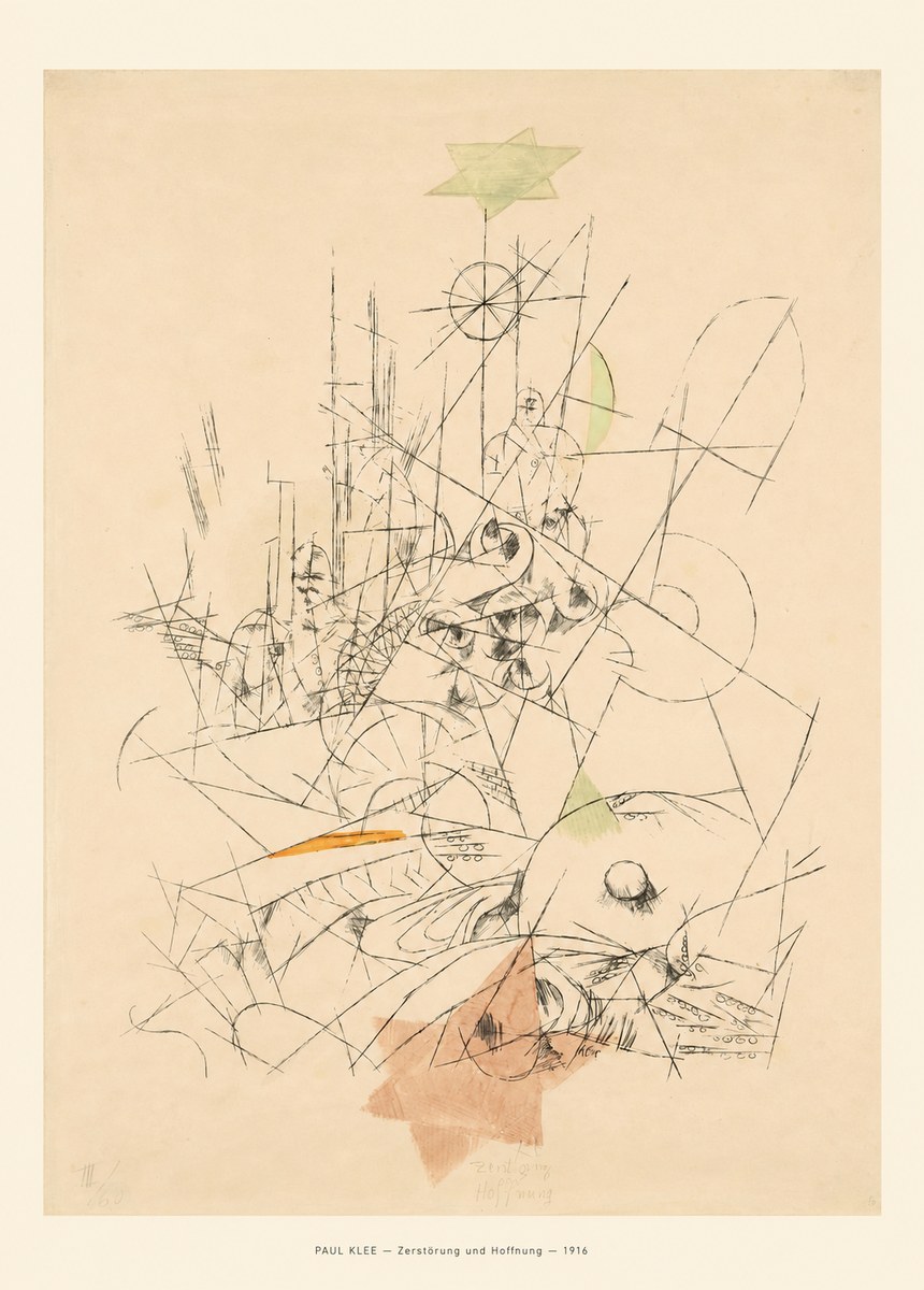 Paul Klee Zerstörung Und Hoffnung II No6 - Póster