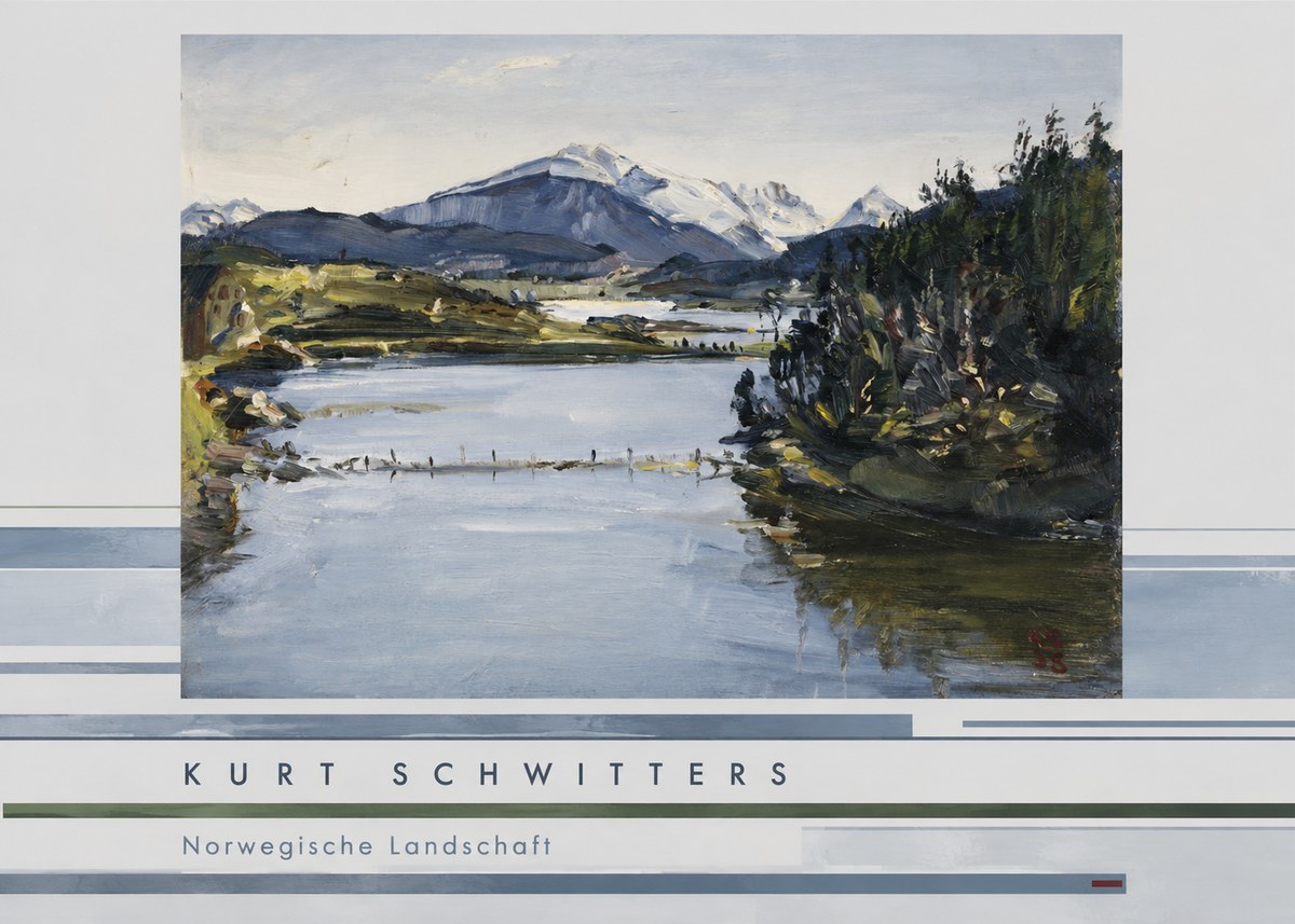 Kurt Schwitters Norwegische Landschaft No5 - Póster