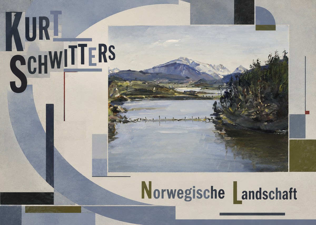 Kurt Schwitters Norwegische Landschaft No6 - Póster