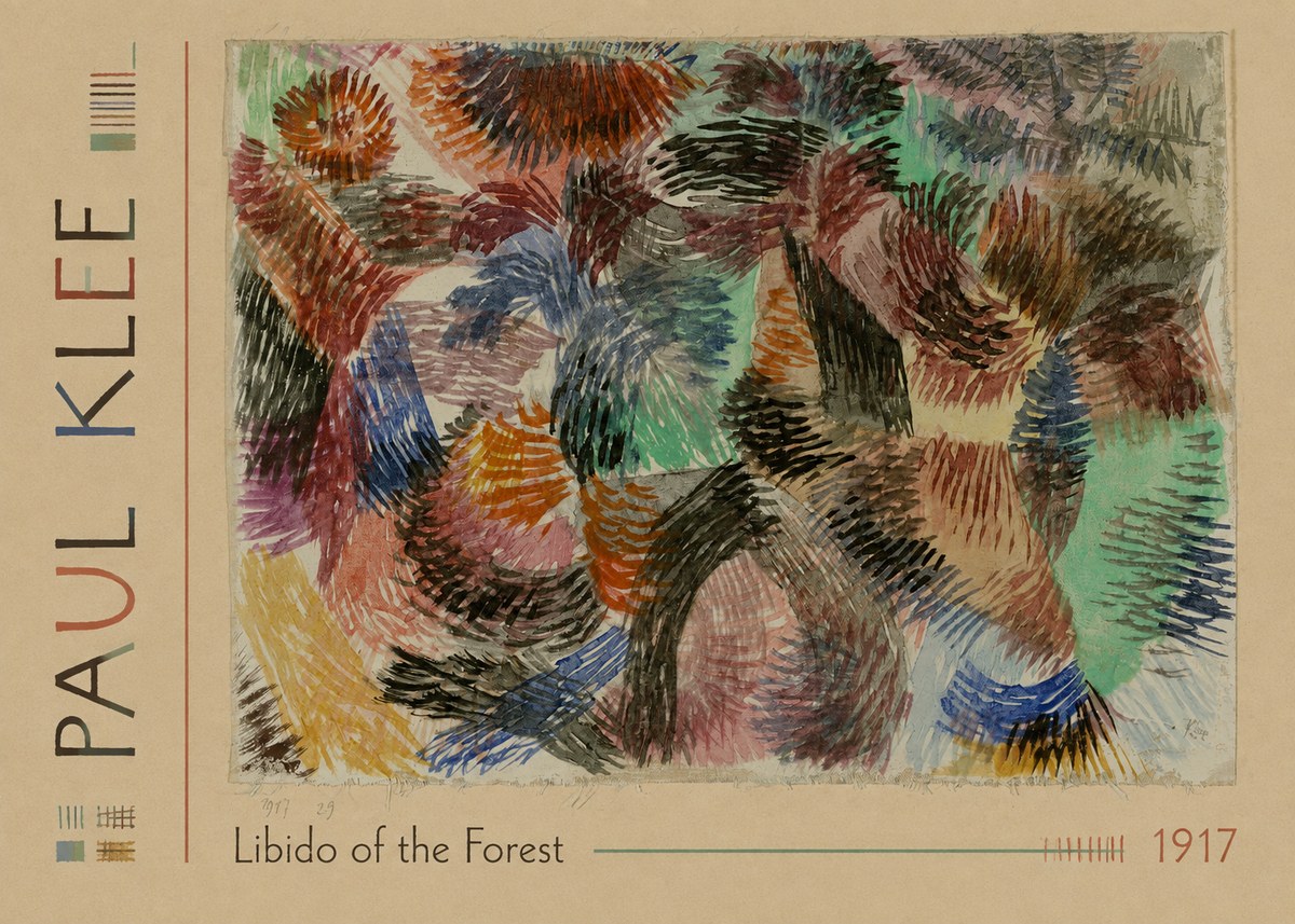 Paul Klee Libido of the Forest No1 - Póster