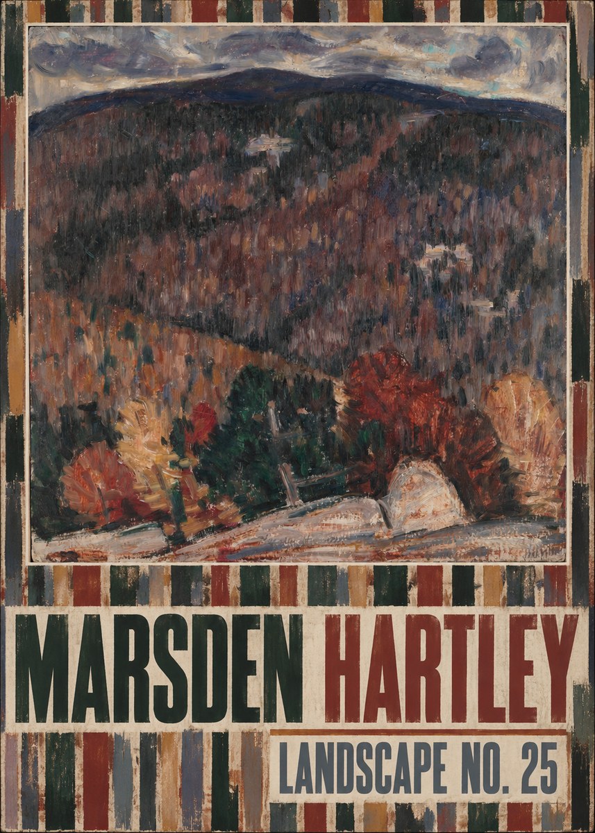 Marsden Hartley Landscape No. 25 No4 - Póster