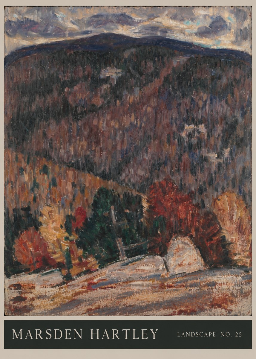 Marsden Hartley Landscape No. 25 No6 - Póster