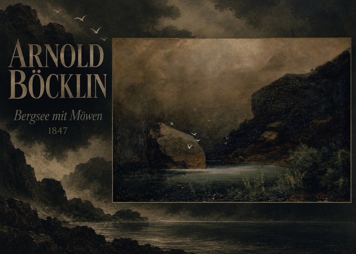 Arnold Böcklin Bergsee Mit Möwen No5 - Póster