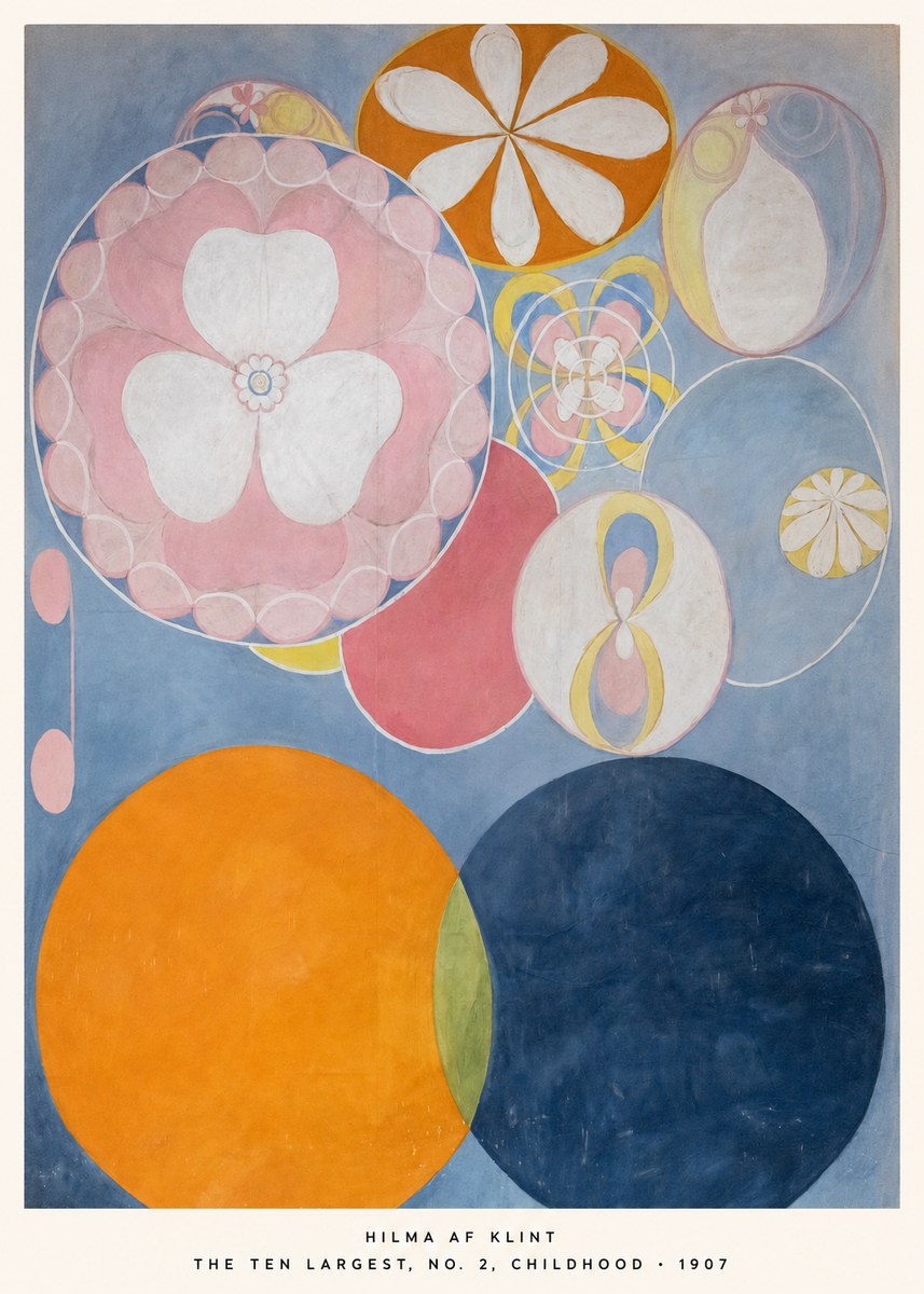Hilma af Klint The Ten Largest, No. 2, Childhood No5 - Póster