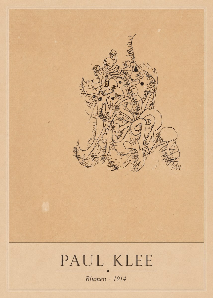 Paul Klee Blumen II No1 - Póster