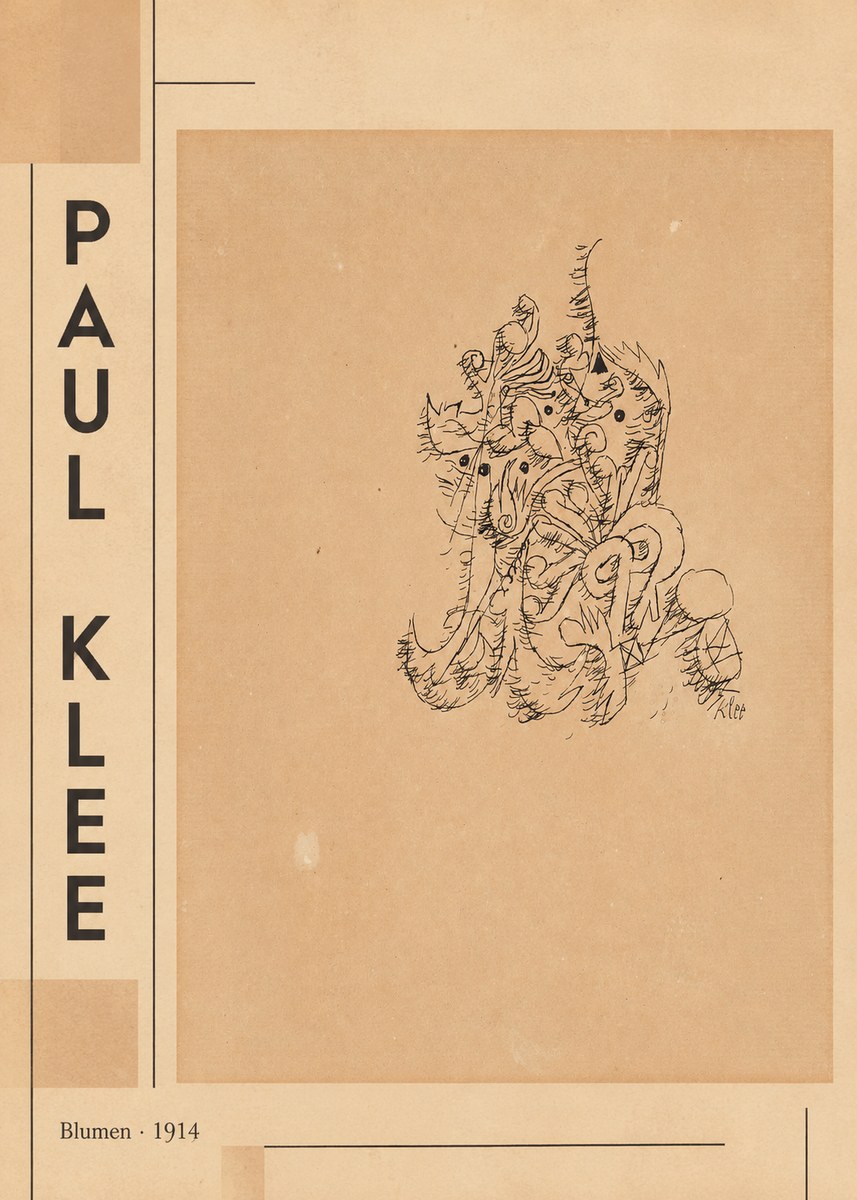 Paul Klee Blumen II No4 - Póster