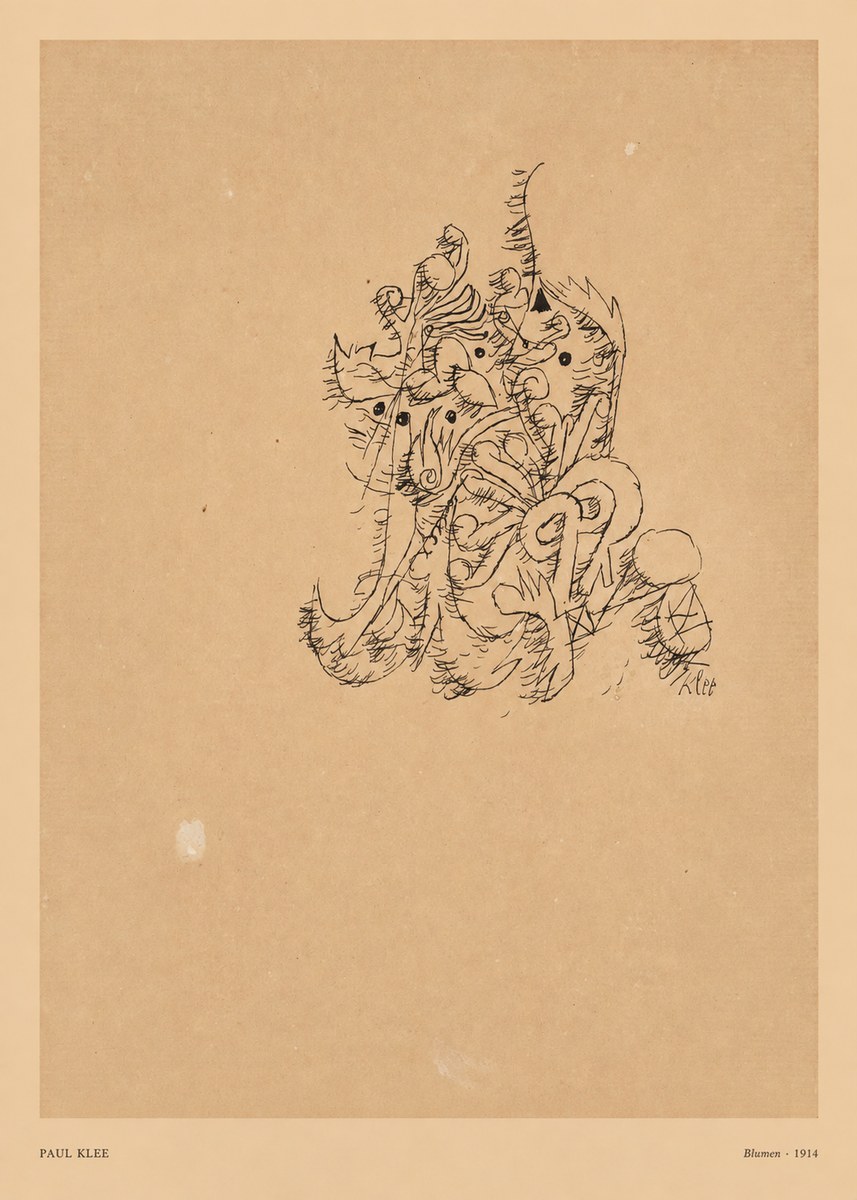Paul Klee Blumen II No5 - Póster