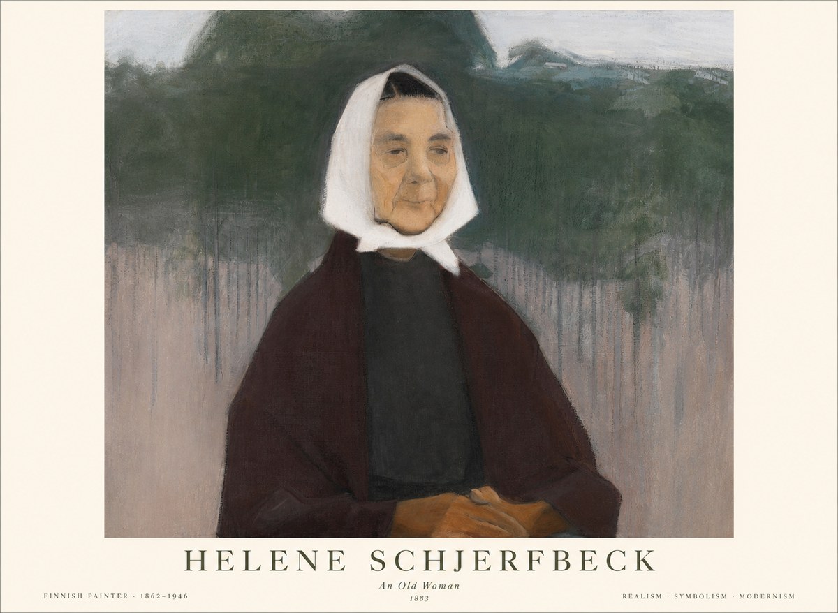 Helene Schjerfbeck An Old Woman No1 - Póster