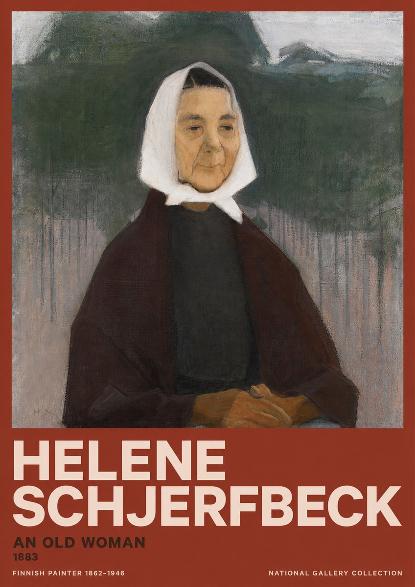 Helene Schjerfbeck An Old Woman No2 - Póster
