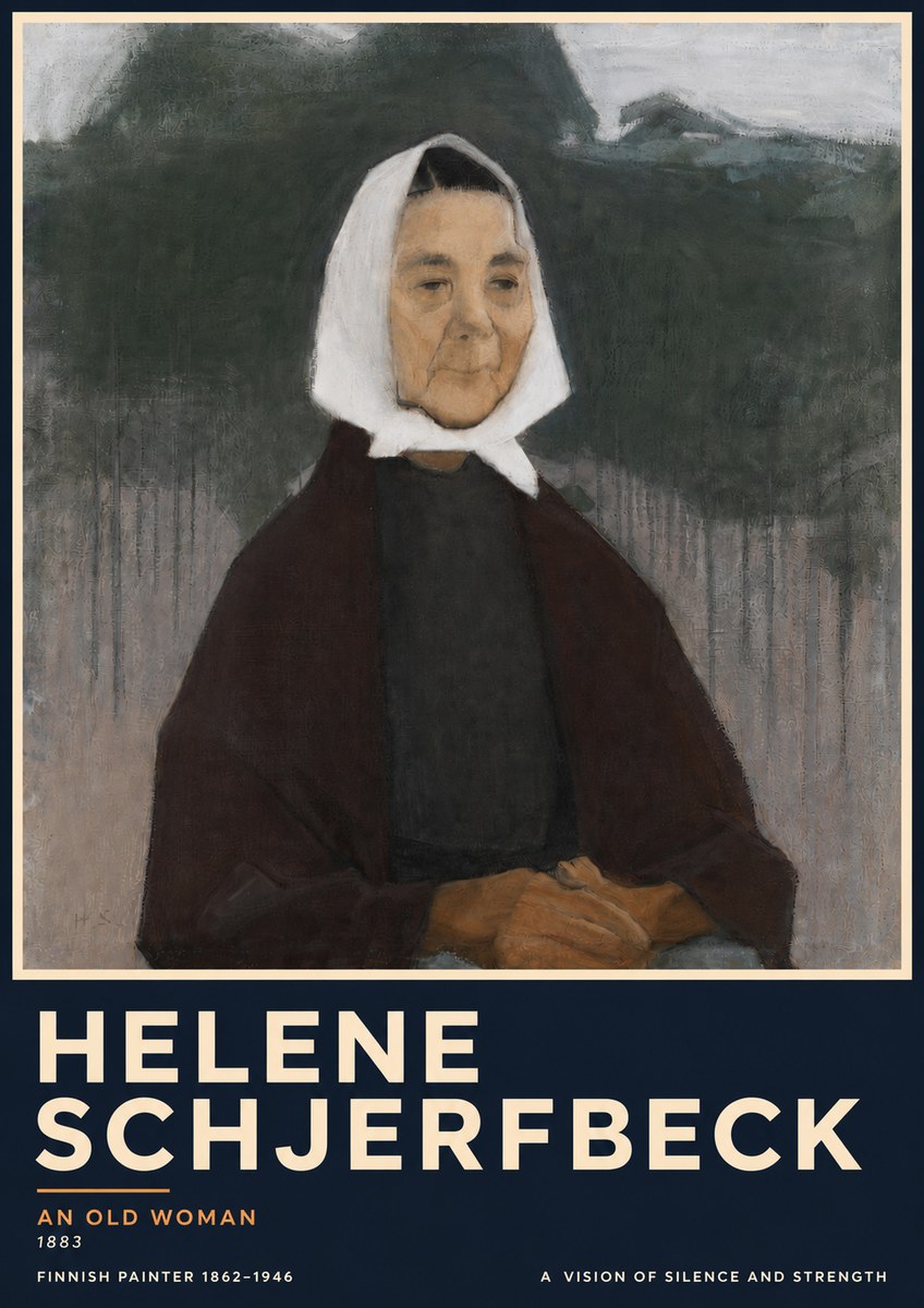 Helene Schjerfbeck An Old Woman No5 - Póster