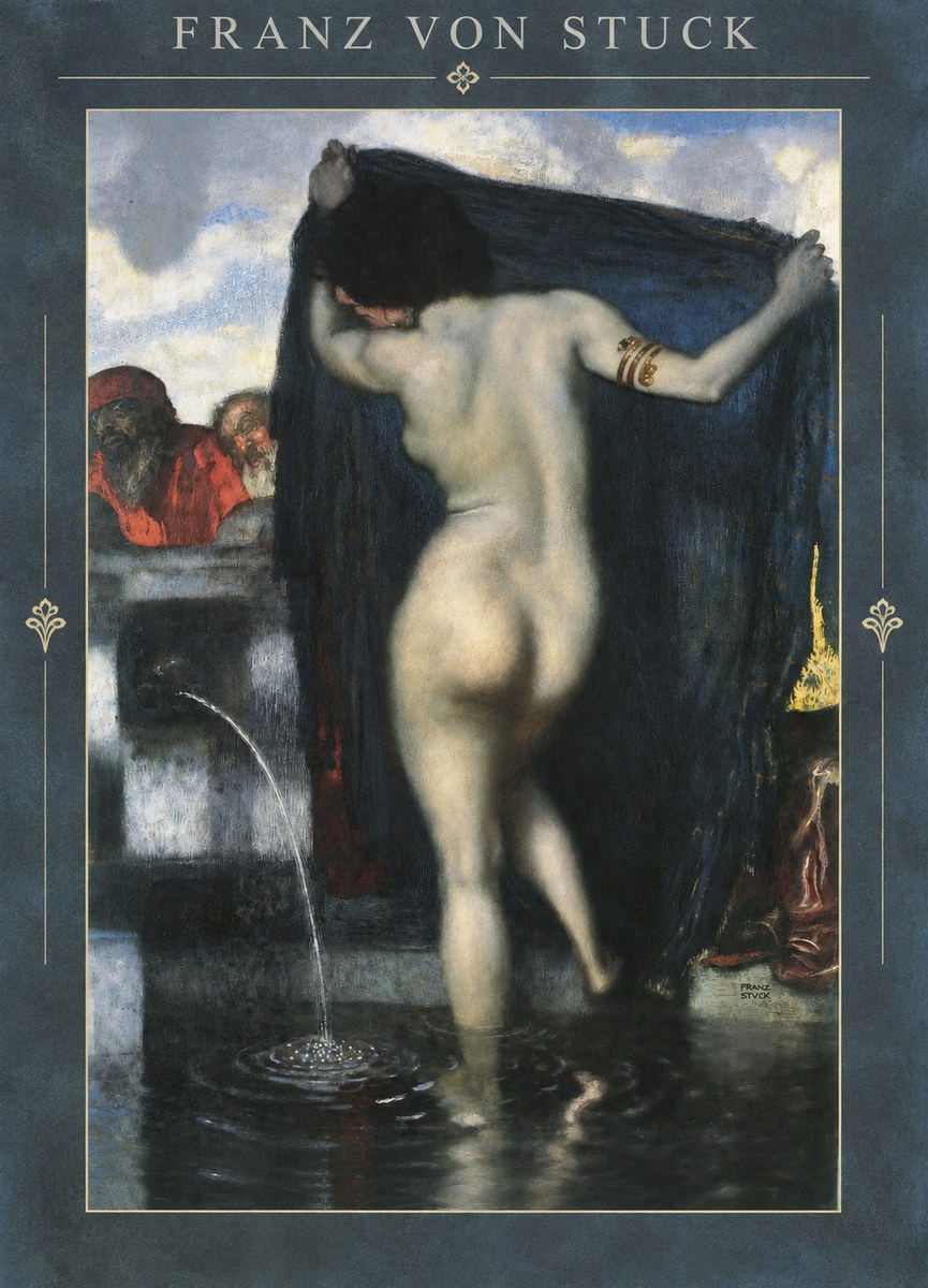 Franz von Stuck Susanna and the Elders No3 - Póster