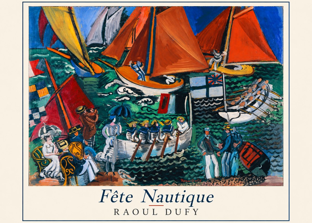 Raoul Dufy Fête Nautique No4 - Póster
