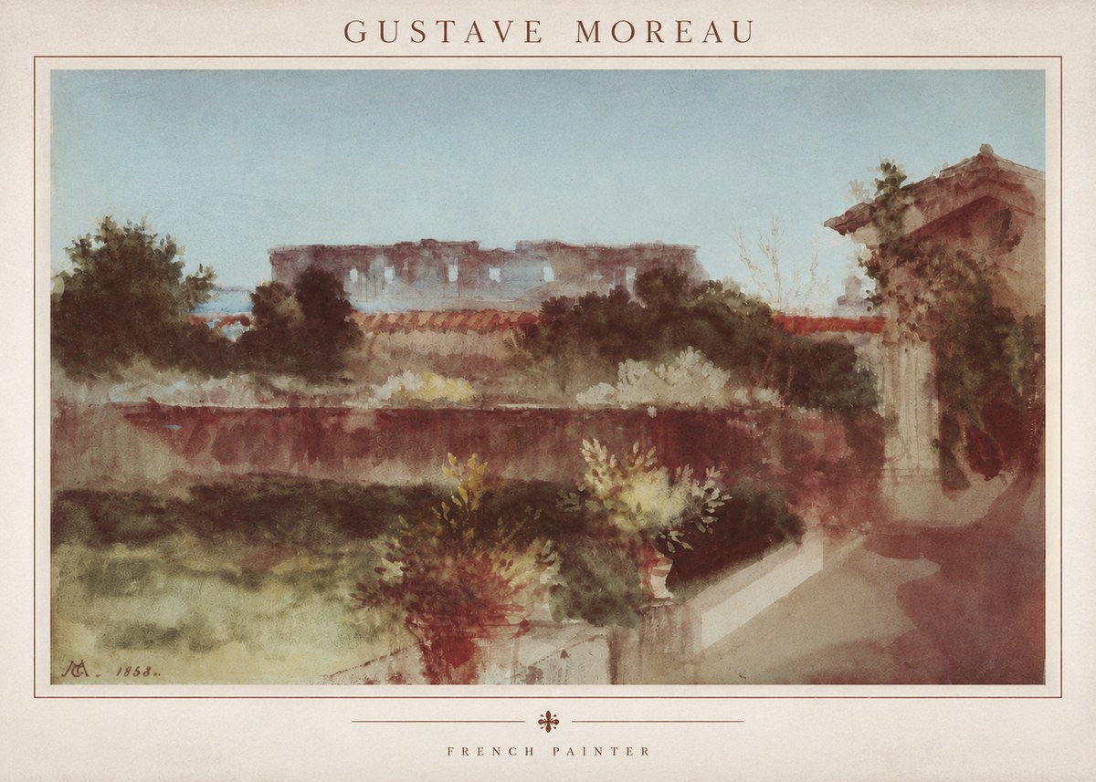 Gustave Moreau Rome No3 - Póster