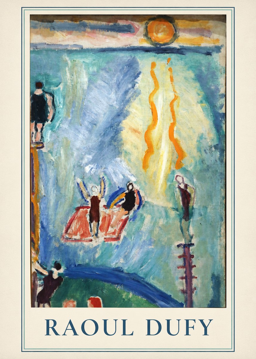 Raoul Dufy The Swimmers No2 - Póster