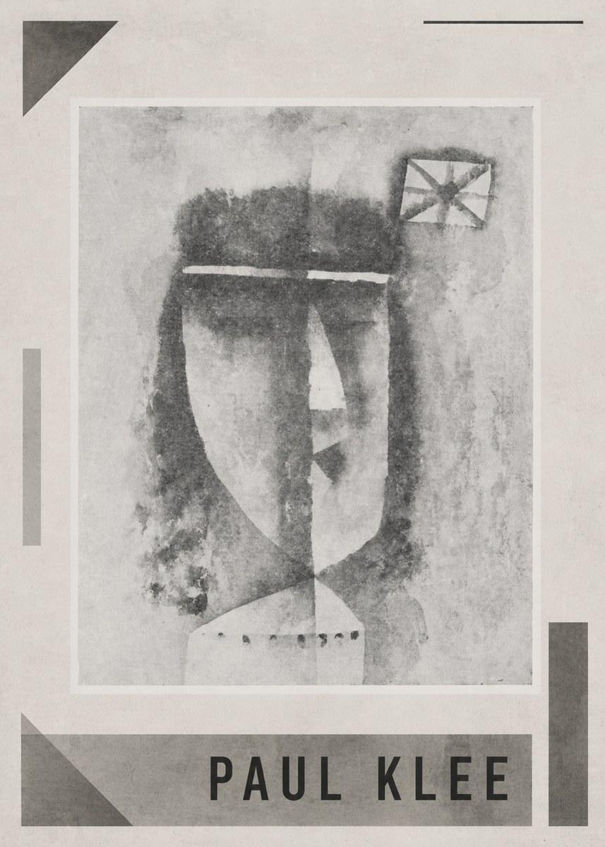 Paul Klee Head of a Man No1 - Póster