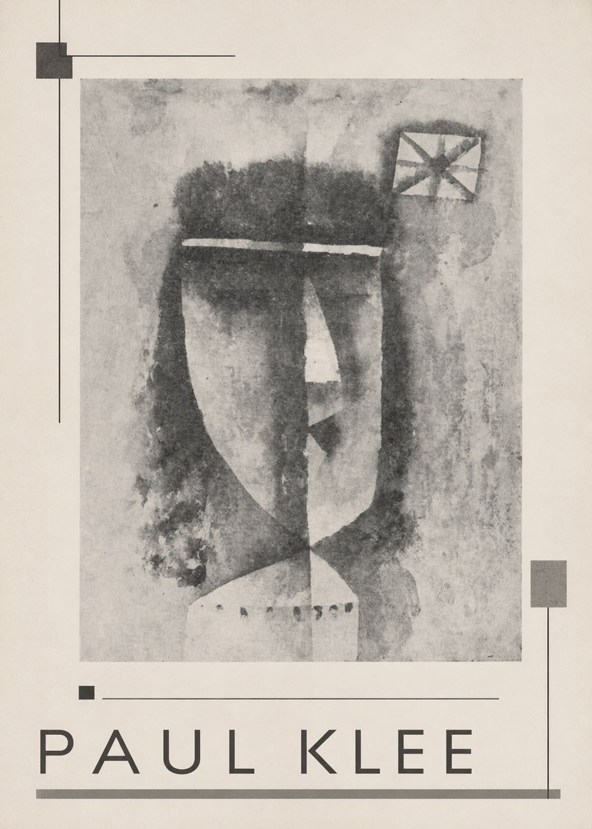 Paul Klee Head of a Man No3 - Póster