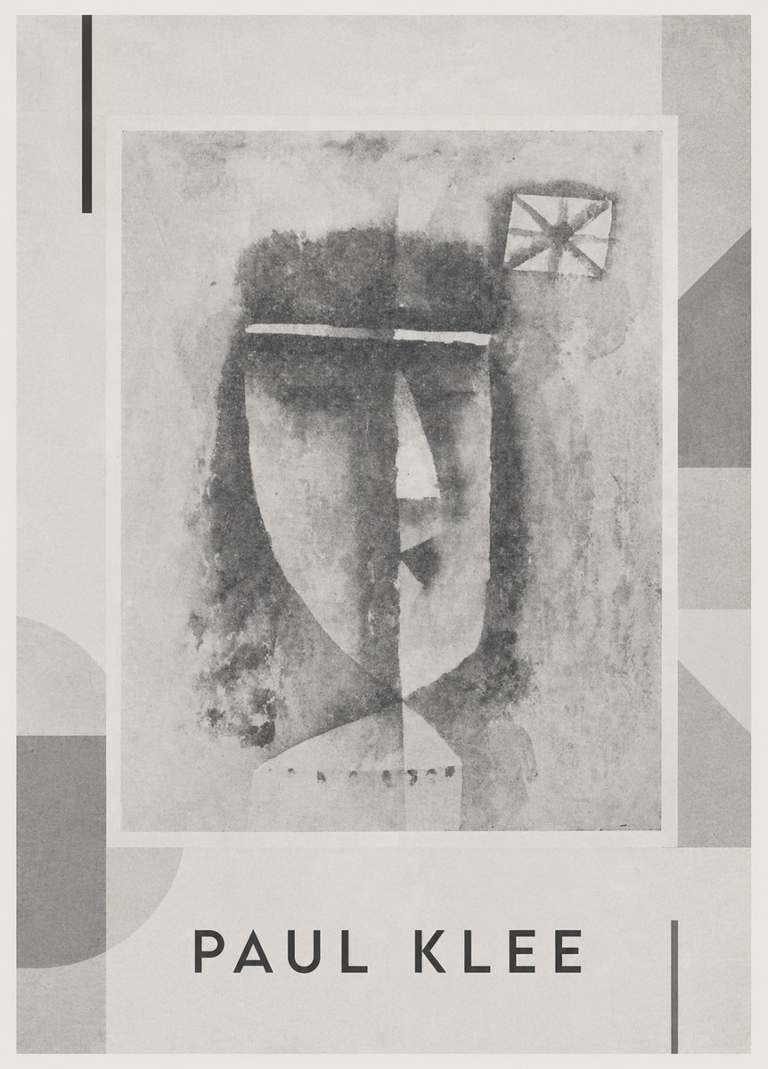 Paul Klee Head of a Man No4 - Póster