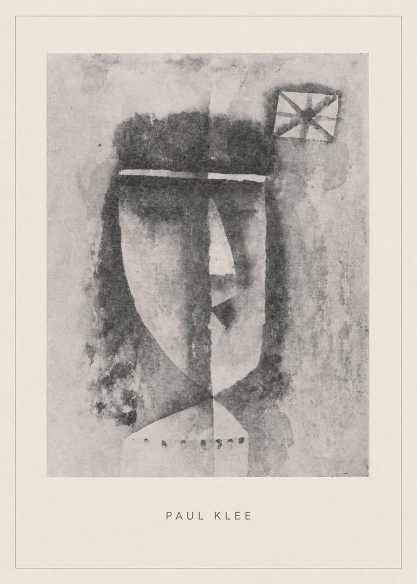 Paul Klee Head of a Man No5 - Póster