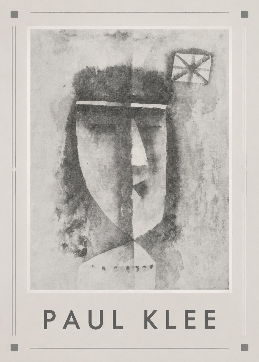Paul Klee Head of a Man No6 - Póster