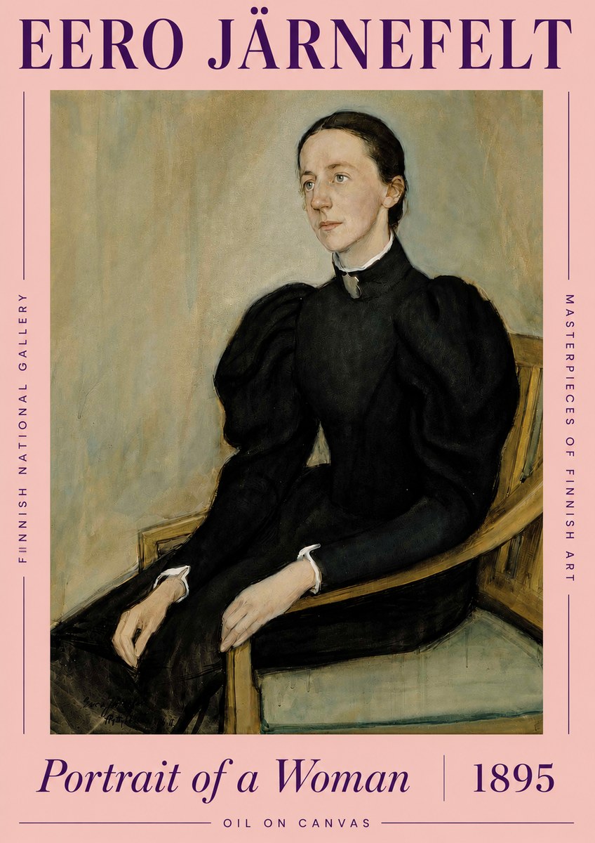 Eero Järnefelt Portrait of a Woman No3 - Póster
