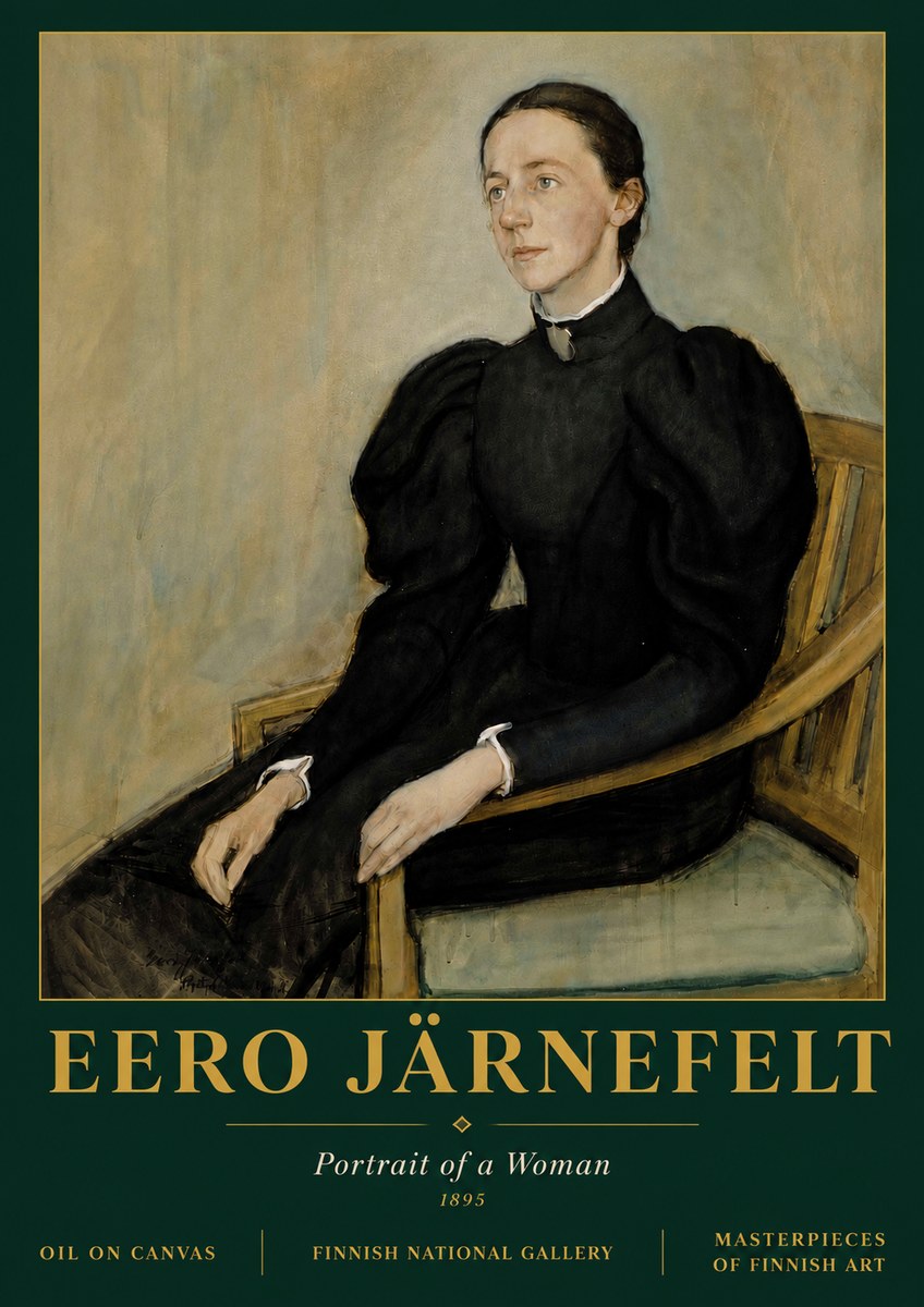 Eero Järnefelt Portrait of a Woman No5 - Póster