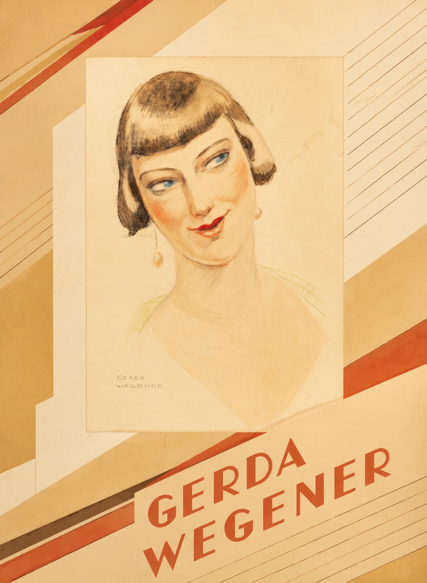 Gerda Wegener Portrait of a Lady No4 - Póster