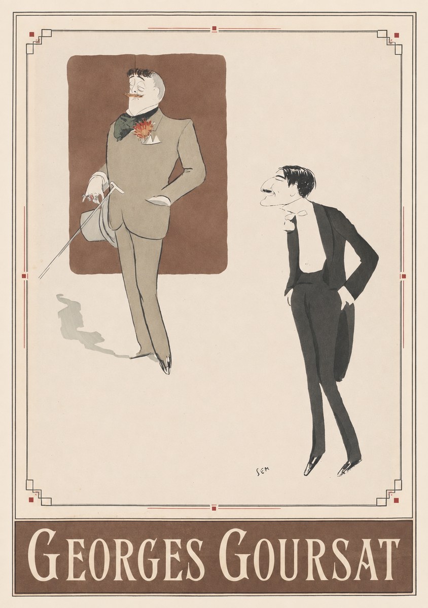 Georges Goursat Two Stylish Gentlemen No3 - Póster
