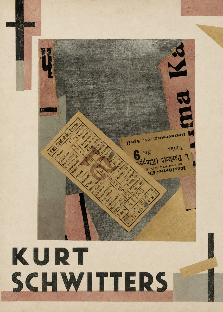 Kurt Schwitters Merz Collage No1 - Póster