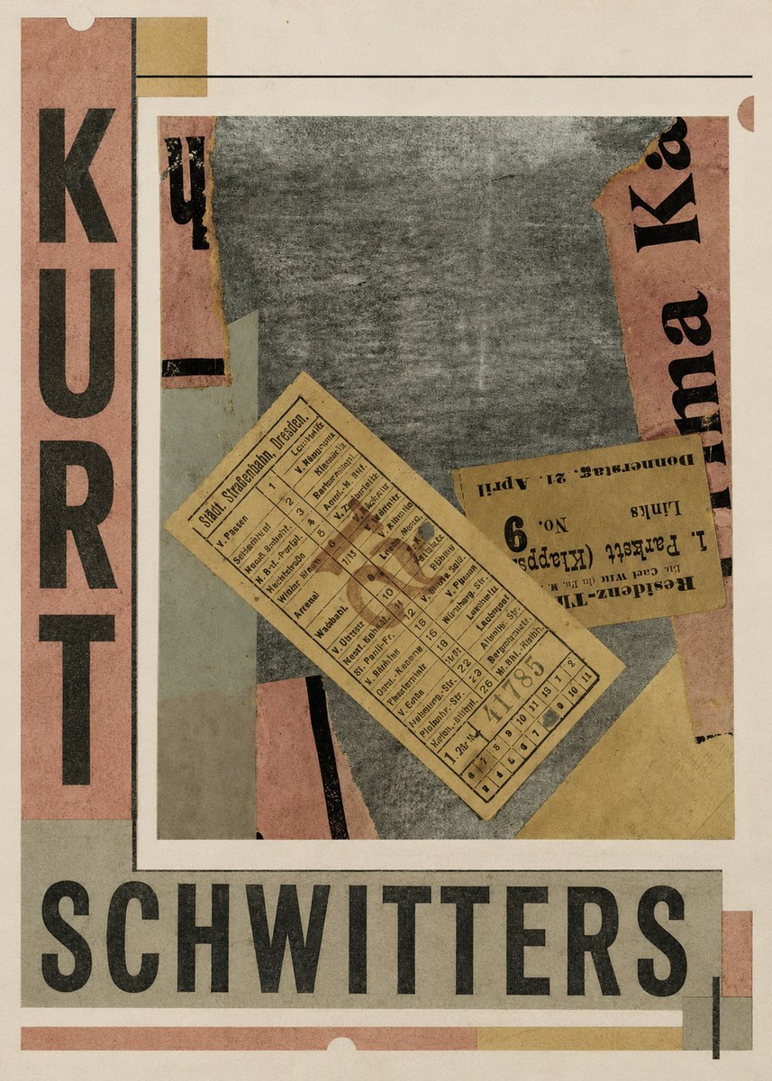 Kurt Schwitters Merz Collage No6 - Póster