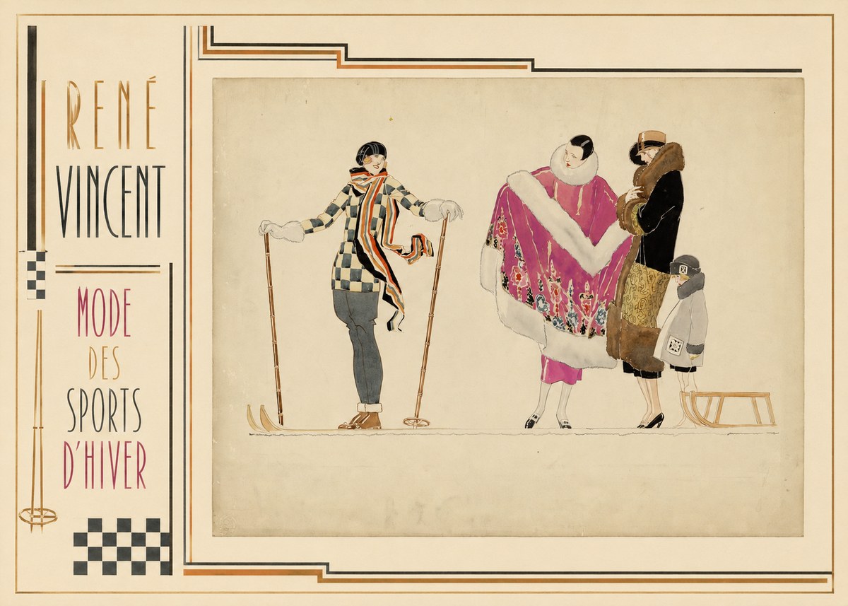 René Vincent Mode Des Sports D'hiver No2 - Póster