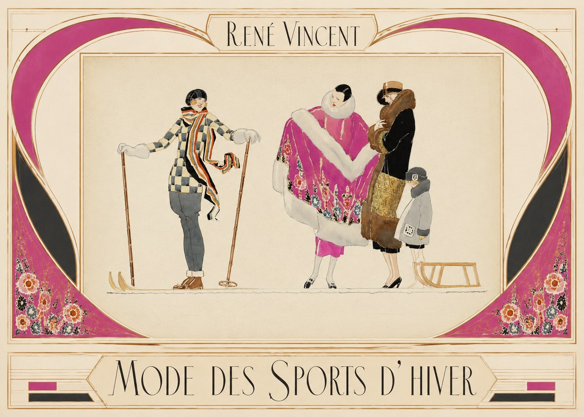 René Vincent Mode Des Sports D'hiver No3 - Póster