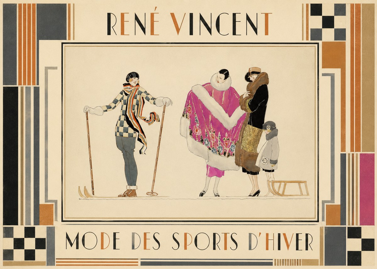 René Vincent Mode Des Sports D'hiver No4 - Póster