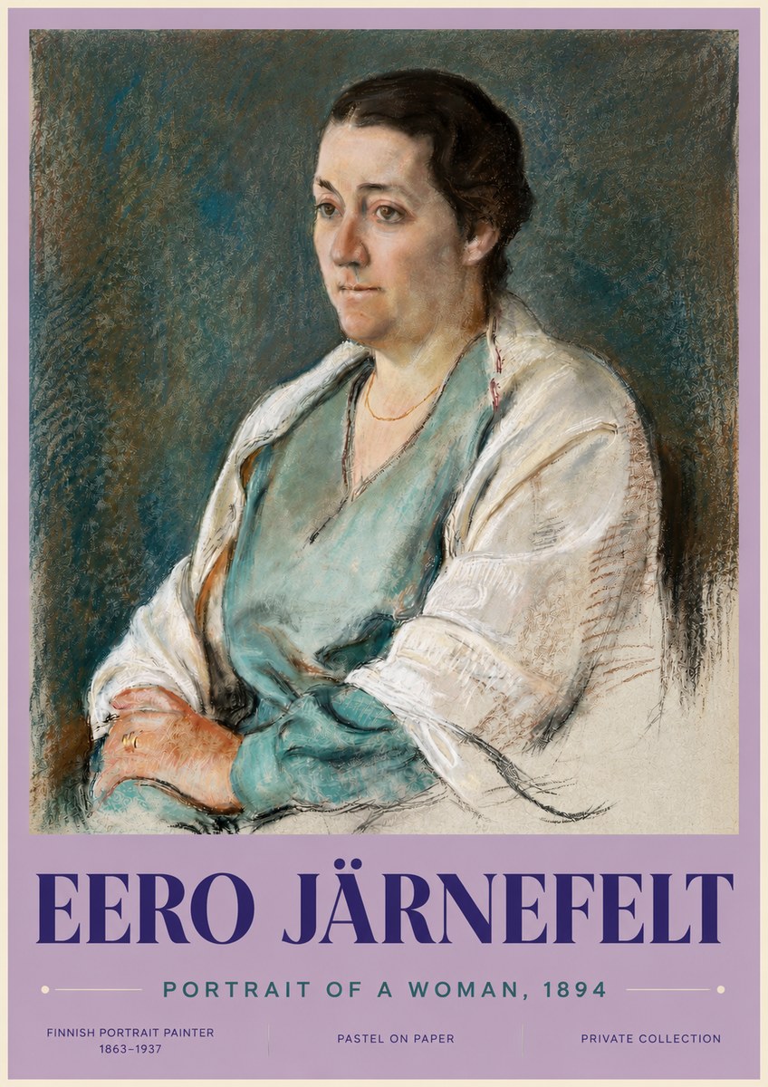Eero Järnefelt Portrait of a Woman, 1894 No3 - Póster