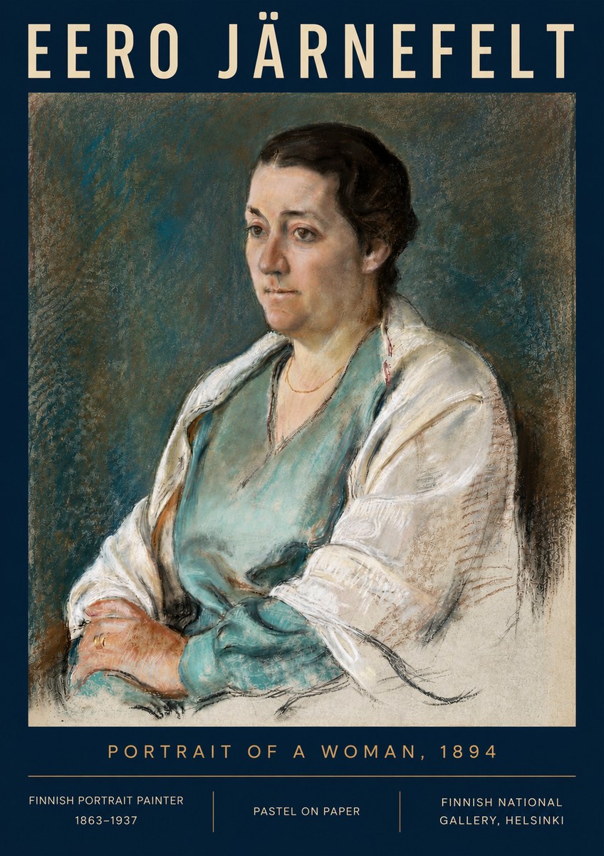 Eero Järnefelt Portrait of a Woman, 1894 No4 - Póster