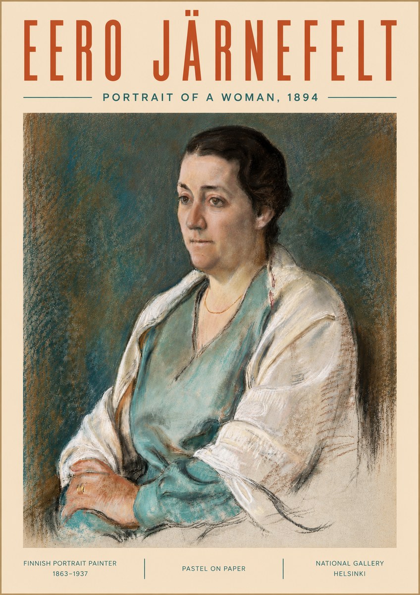 Eero Järnefelt Portrait of a Woman, 1894 No5 - Póster