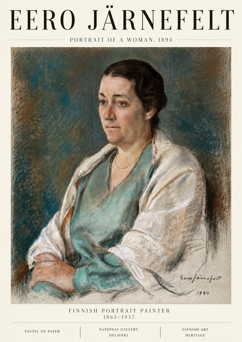 Eero Järnefelt Portrait of a Woman, 1894 No6 - Póster