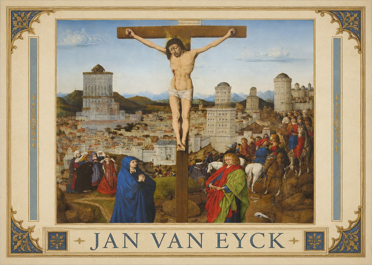 Jan van Eyck The Crucifixion No1 - Póster