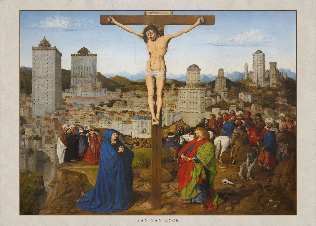 Jan van Eyck The Crucifixion No4 - Póster
