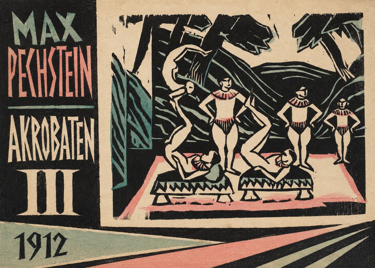 Max Pechstein Akrobaten Iii No2 - Póster