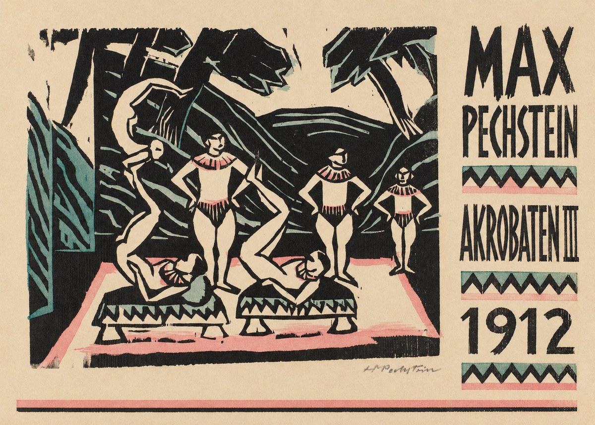 Max Pechstein Akrobaten Iii No6 - Póster