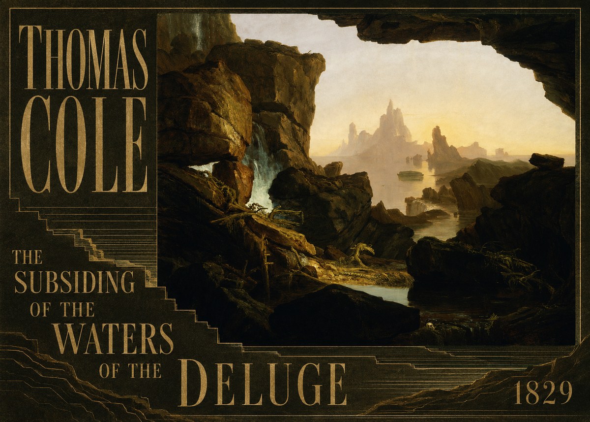Thomas Cole The Subsiding of the Waters of the Deluge II No5 - Póster