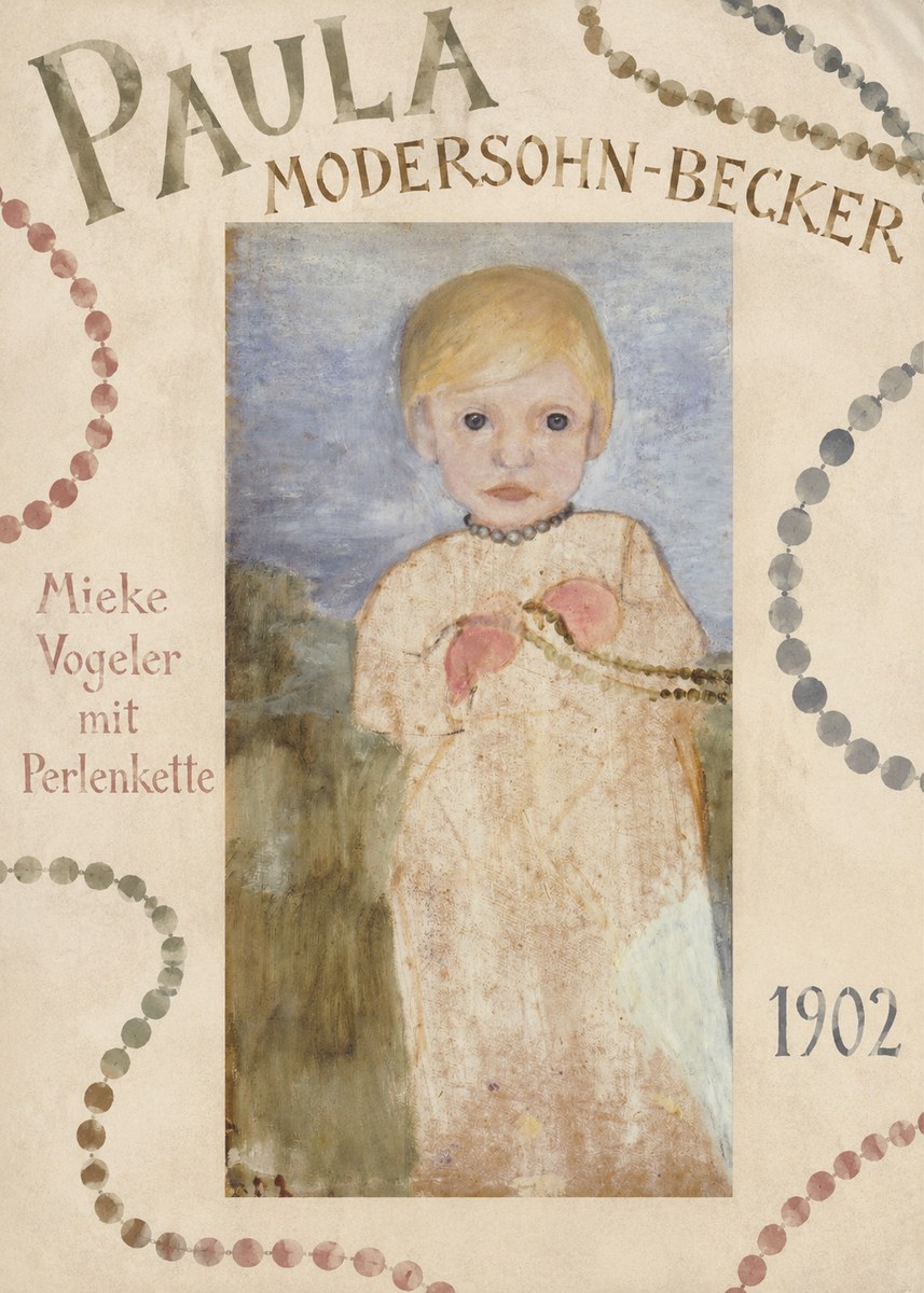 Paula Modersohn-Becker Mieke Vogeler Mit Perlenkette No6 - Póster
