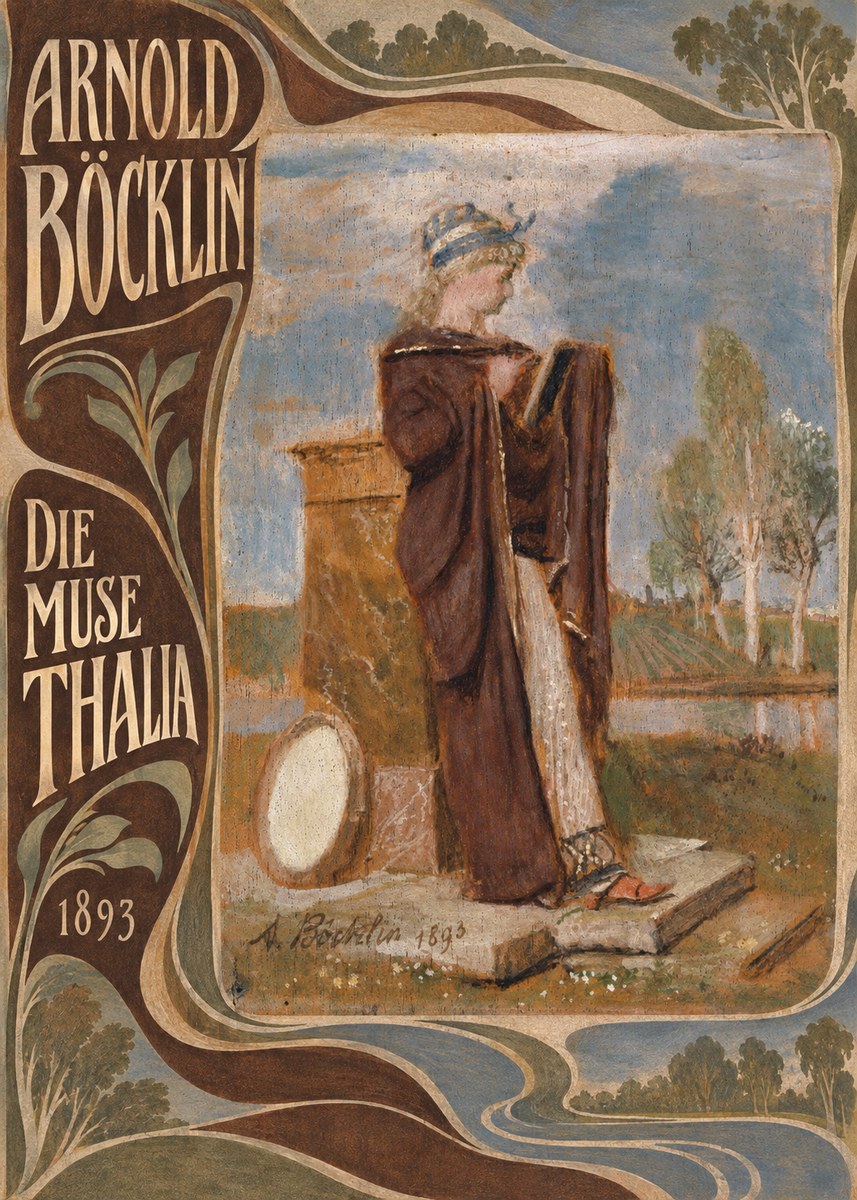 Arnold Böcklin Die Muse Thalia II No5 - Póster